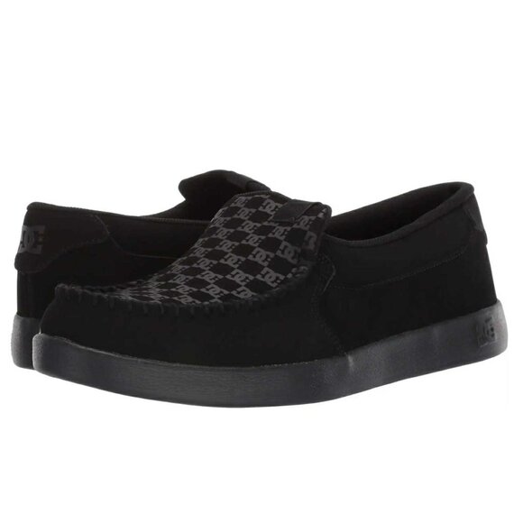 DC Men’s Villain Slip On Low Top Slipper Casual Sneaker Shoe (Black) - Picture 1 of 7